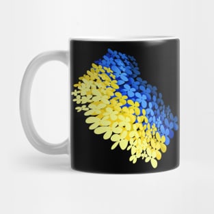 Floral flag of Ukraine Mug